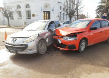 Choque en el centro de la ciudad