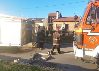 Principio de incendio en una vivienda de nuestra ciudad (fotos y video)
