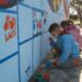 TORNQUIST HABLA DE AUTISMO: Los chicos sumaron su arte al mural
