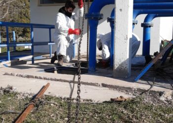 Mantenimiento en la red cloacal en Tornquist