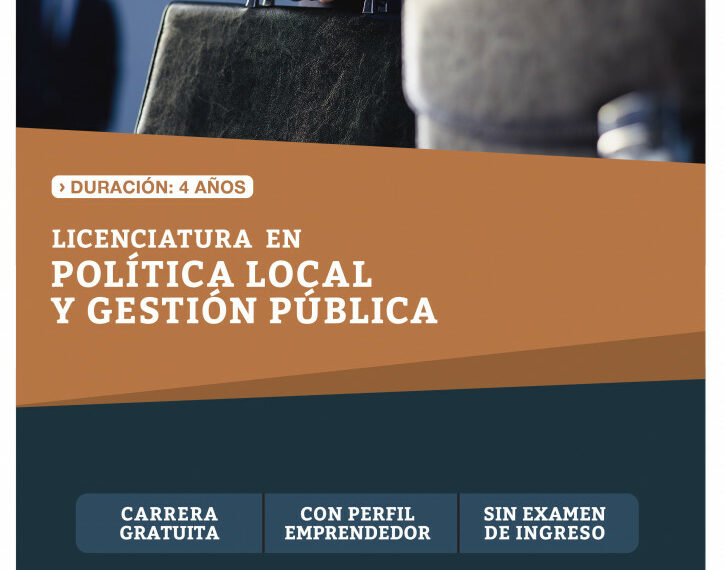 UPSO 2021: Tecnicatura Universitaria en Asuntos Municipales- Licenciatura en Política Local y Gestión Pública.