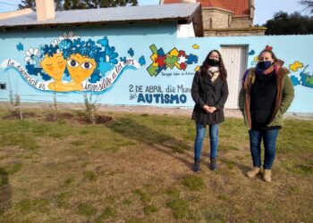 La Agrupación Tornquist Habla de Autismo culminará su mural con ayuda de la comunidad
