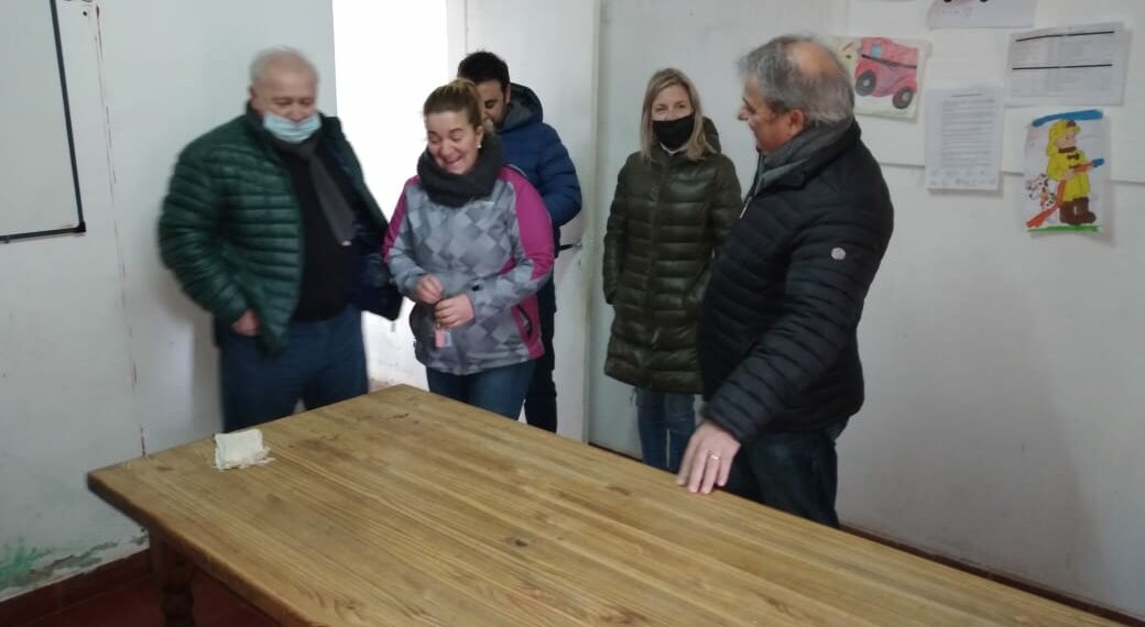 Bordoni recorrió obras junto a funcionarios en Chasicó