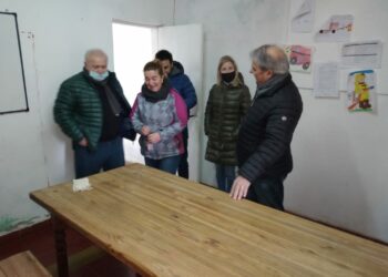 Bordoni recorrió obras junto a funcionarios en Chasicó