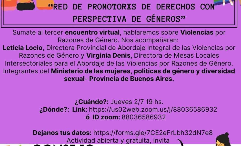 Nuevo encuentro virtual organizado por el Consejo Municipal de las Mujeres