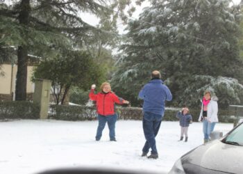 Nieve en la comarca: “Un panorama extraordinario”  (videos)