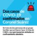 Dos casos de Covid en Coronel Suarez