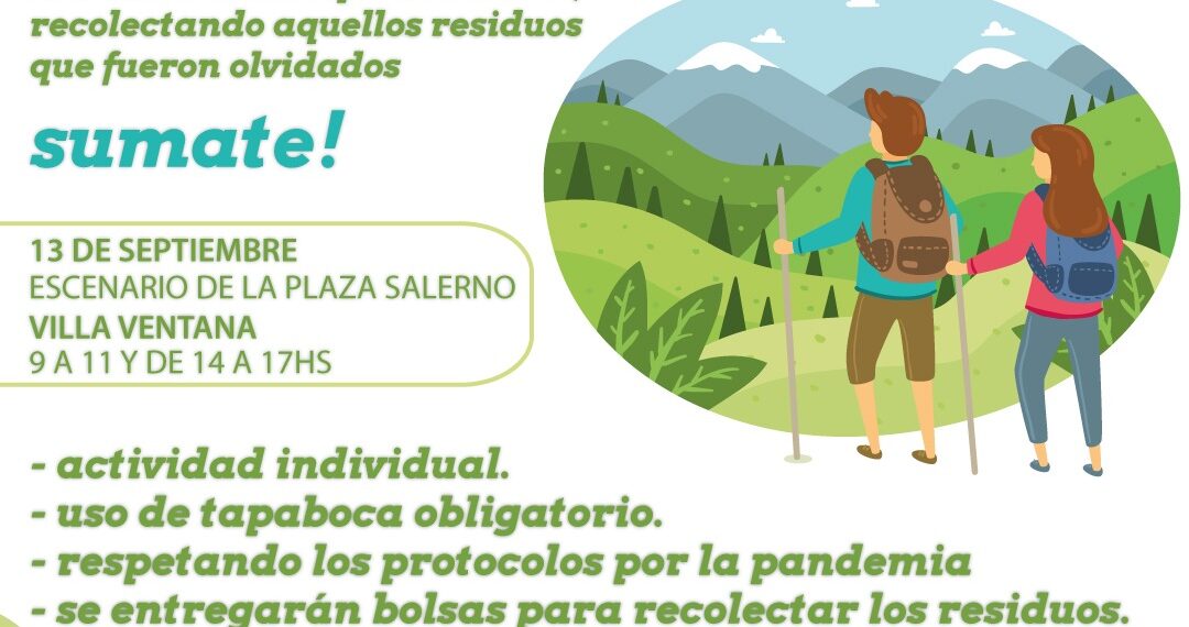 Primera Caminata Ambiental en Villa Ventana “Sierras libres de Basura”