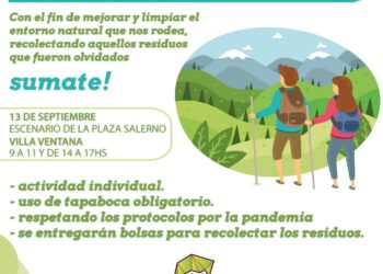 Primera Caminata Ambiental en Villa Ventana “Sierras libres de Basura”