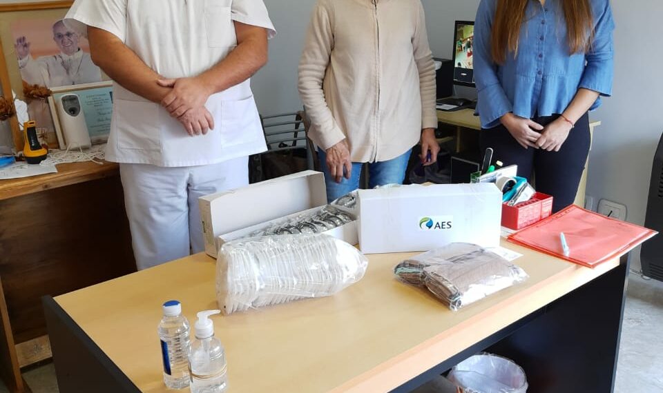 El Hogar de Ancianos  “Adela Frizza” agradece la donación de la empresa AES Energética