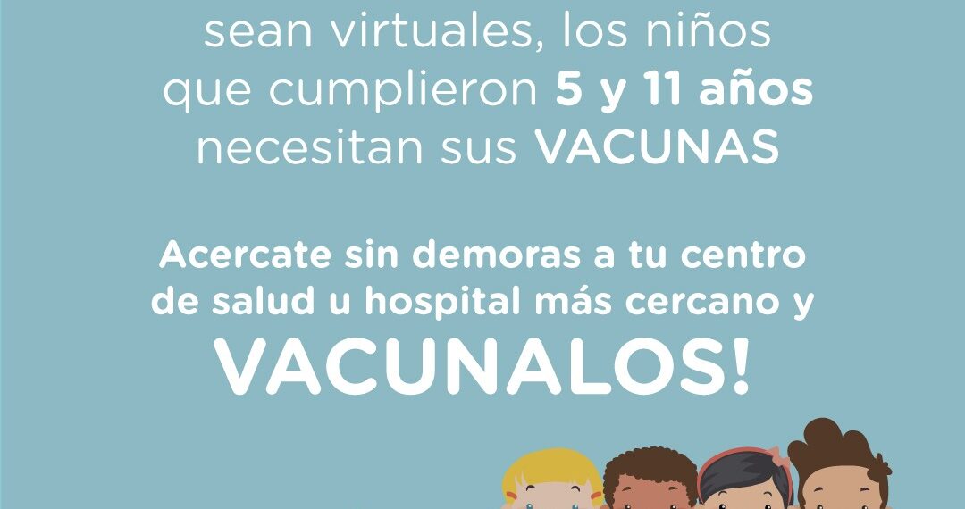 Reiteran la importancia de cumplir con la vacunación del Calendario Nacional