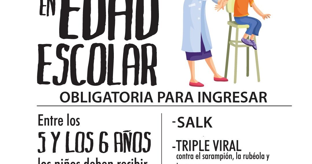 Recuerdan la importancia de la vacunación para el ingreso escolar 2021