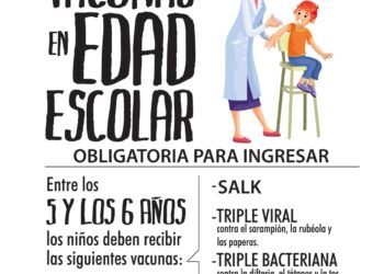 Recuerdan la importancia de la vacunación para el ingreso escolar 2021