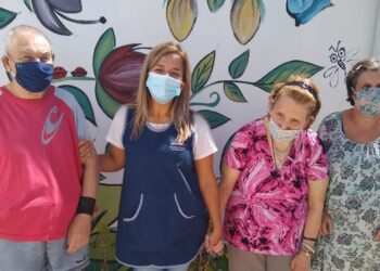 Centro de Día y Hogar de Noche: Los concurrentes contaron su expriencia con la pintura