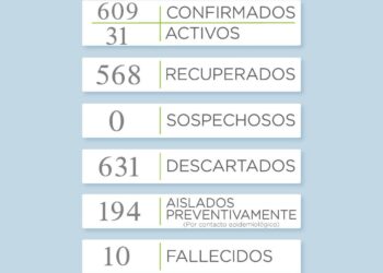 COVID-19: Se reportó un caso activo y siete recuperados