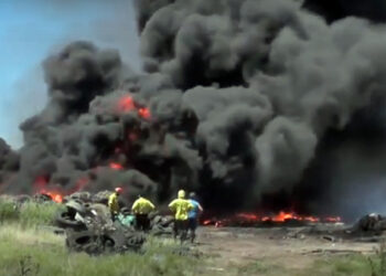 Una densa humareda preocupó esta mañana a los vecinos de Tornquist (video y nota)