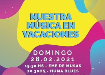 Nuestra Música en Vacaciones, domingo 28 en Sierra de la Ventana