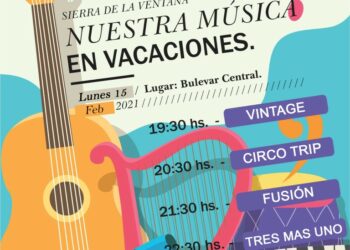 ‘Nuestra Música en Vacaciones’: El lunes se presentan cuatro bandas en Sierra de la Ventana