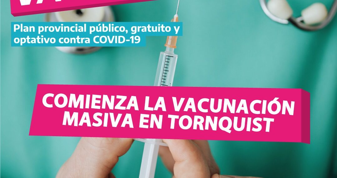 Comienza en Tornquist la vacunación masiva contra el coronavirus
