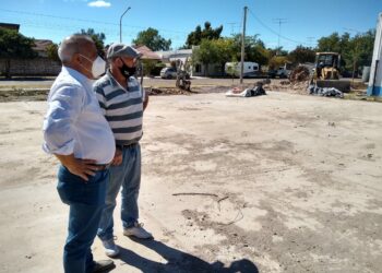 El municipio avanza con obras en la Escuela Primaria N° 1 (Fotos y notas con Sergio Bordoni y Jorge Laborde)