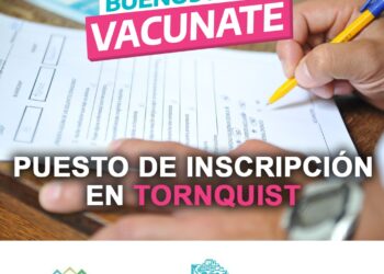 Vacunación contra el Covid-19: Puesto de inscripción en Tornquist