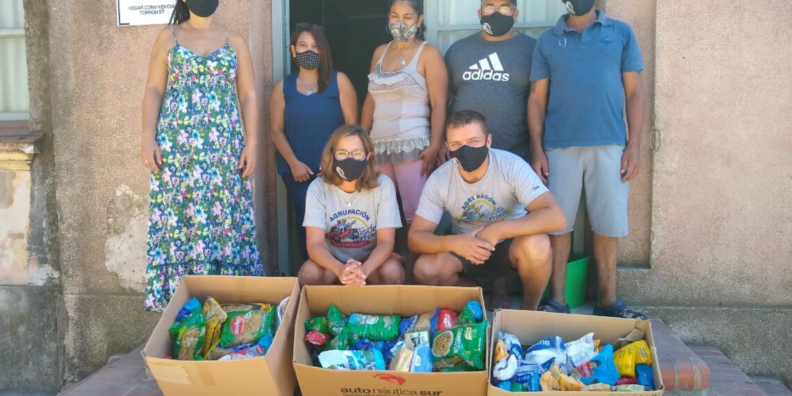 La Agrupación Todo Terreno de Tornquist realizó una donación al Hogar Convivencial