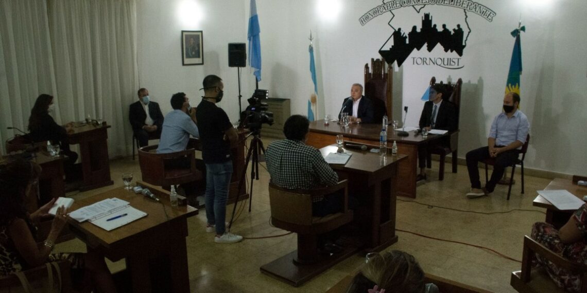 El intendente Sergio Bordoni abrió el periodo 2021 de sesiones ordinarias del Concejo Deliberante (fotos)