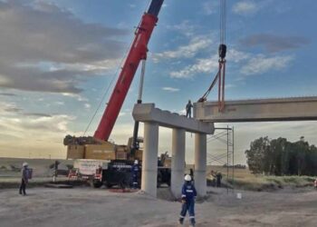 Comienzan a construir el primero de los puentes en la autopista Bahía-Tornquist