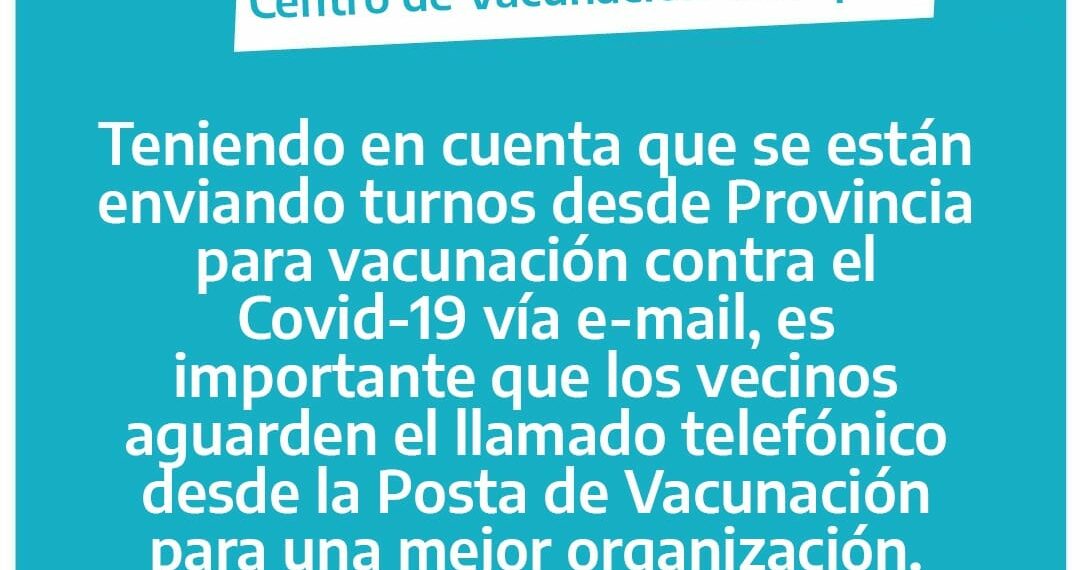 Recomendación del Centro de Vacunación Tornquist