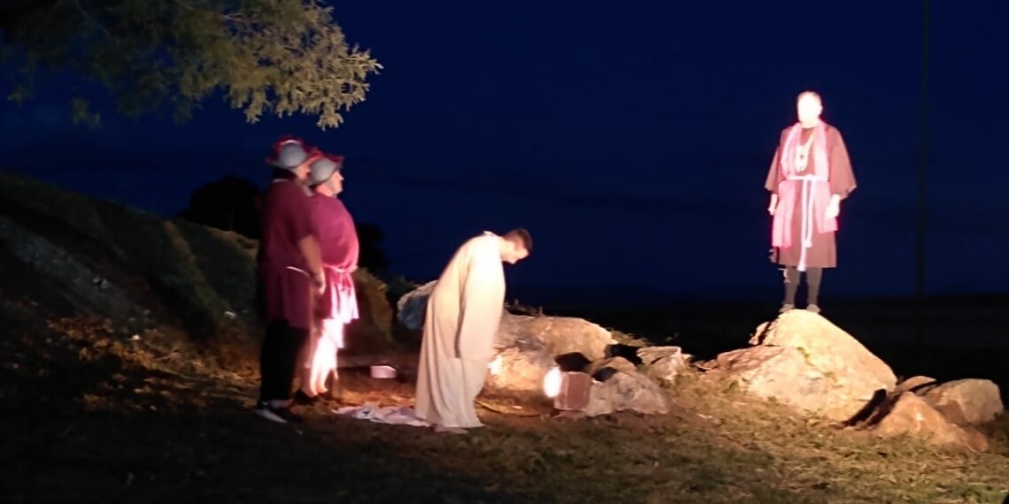 Exitosa representación del Vía Crucis Viviente en Parque Láinez (Video completo)
