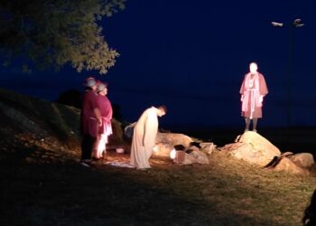 Exitosa representación del Vía Crucis Viviente en Parque Láinez (Video completo)