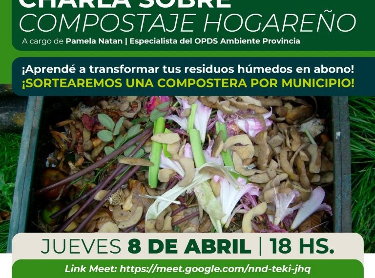 8 de abril: CHARLA SOBRE COMPOSTAJE HOGAREÑO