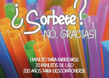 Recuerdan la prohibición de la utilización y entrega de sorbetes plásticos en el distrito