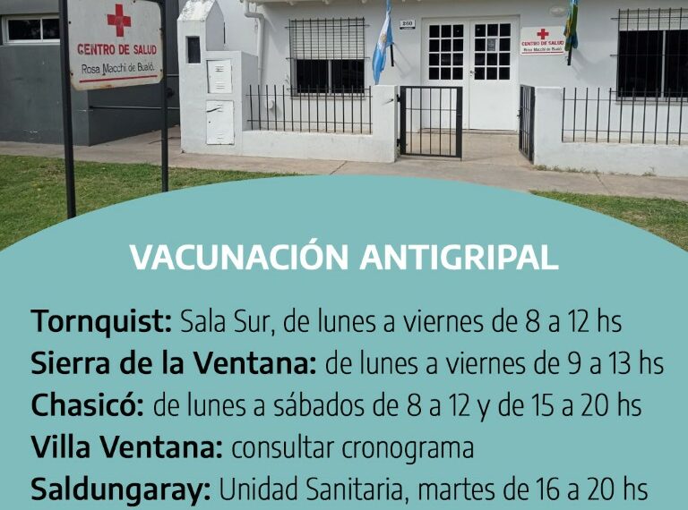 Comenzó la aplicación de la vacuna antigripal en el distrito