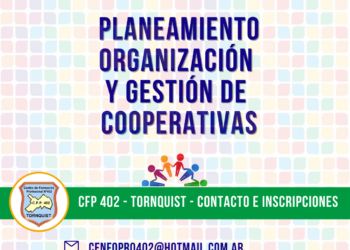 CAPACITACIÓN EN PLANEAMIENTO, ORGANIZACIÓN Y GESTIÓN DE COOPERATIVAS