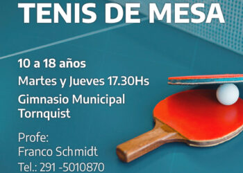 Comienzan las clases de tenis de mesa en Tornquist