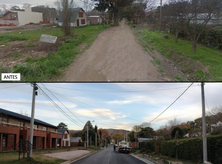 Avanza el plan de obras sobre la calle Ernesto Tornquist de Sierra de la Ventana