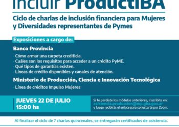 Primera jornada del ciclo de charlas de inclusión financiera para Mujeres y Diversidades representantes de Pymes