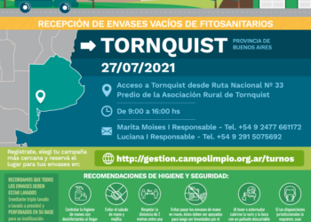 Se viene una nueva jornada de recepción de envases vacíos de fitosanitarios