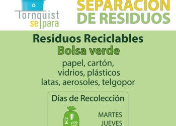 Comienza éste lunes en Tornquist la recolección diferenciada de residuos