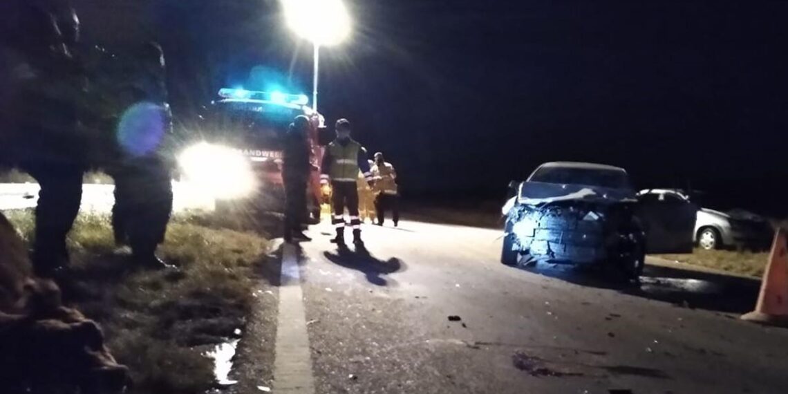 Dos autos chocaron contra vacas sueltas en la Ruta 72