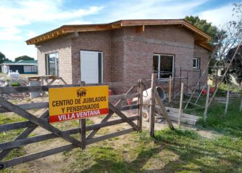 Avanza a buen rítmo la construcción de la sede del Centro de Jubilados y Pensionados de Villa Ventana