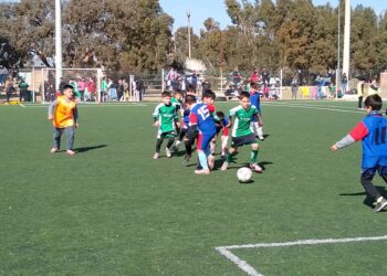 Club Unión: Los chicos disfrutan a pleno el encuentro de escuelitas de fútbol