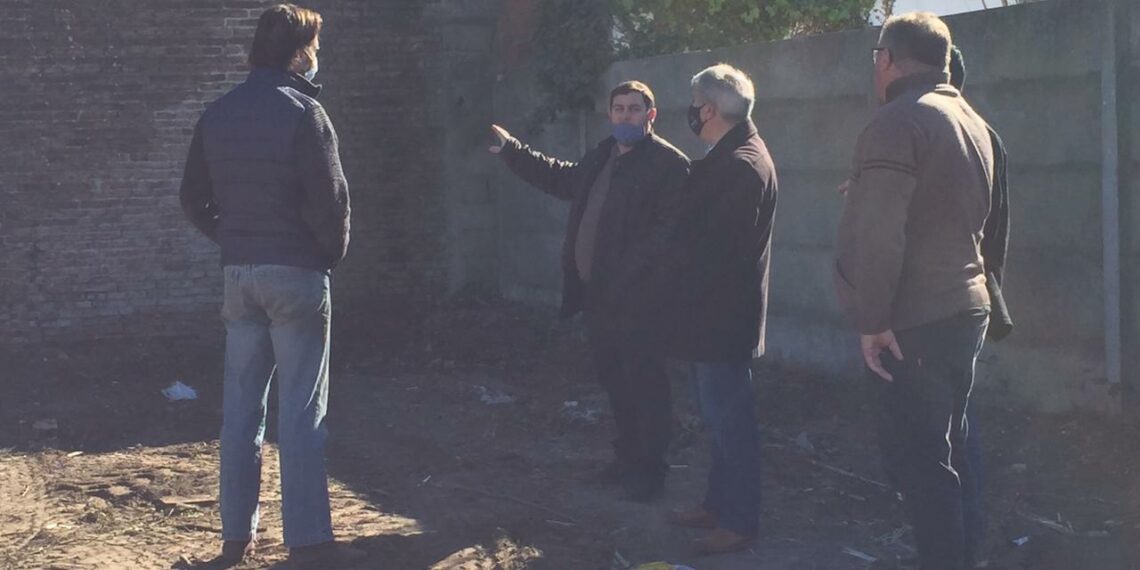 El intendente Bordoni recorrió las obras de la Sociedad Germánica