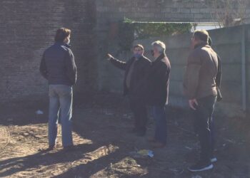 El intendente Bordoni recorrió las obras de la Sociedad Germánica