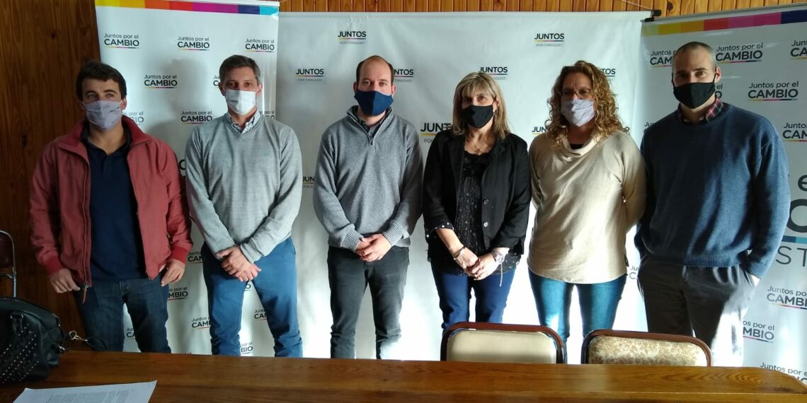 Los precandidatos de Juntos por Tornquist se reunieron con Gustavo Notararigo