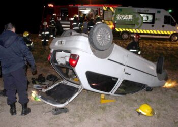 Un herido fue el saldo de un vuelco en el acceso a Tornquist