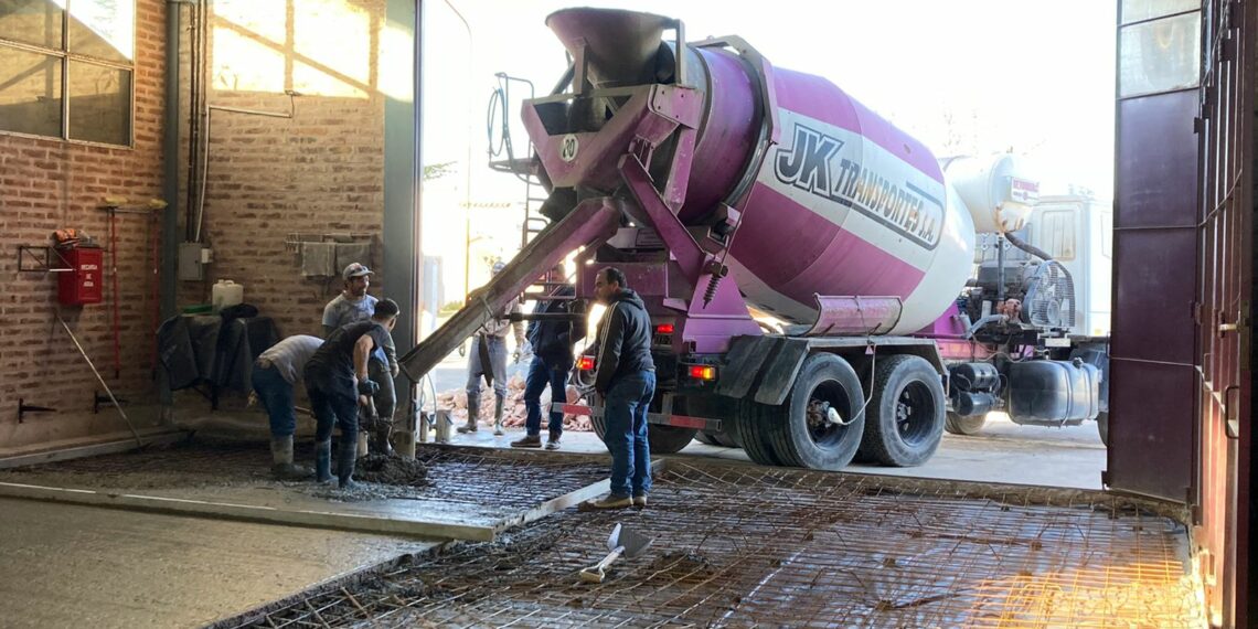 Nuevas obras en una de las cuadras de vehículos del Cuartel de Tornquist (Video)