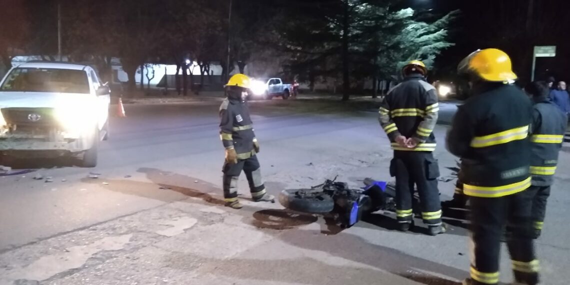 Se registró un choque en el centro de la ciudad