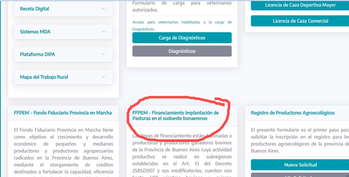 Productores agropecuarios podrán solicitar líneas de financiamiento para la implementación de pasturas